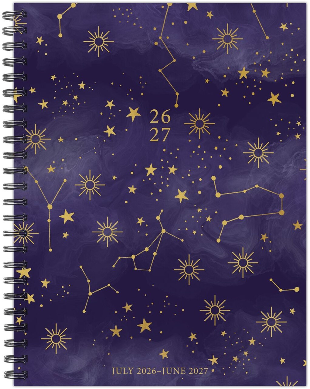 Starry Intentions Academic Year July 2026 - June 2027 6.5" x 8.5" Weekly Planner